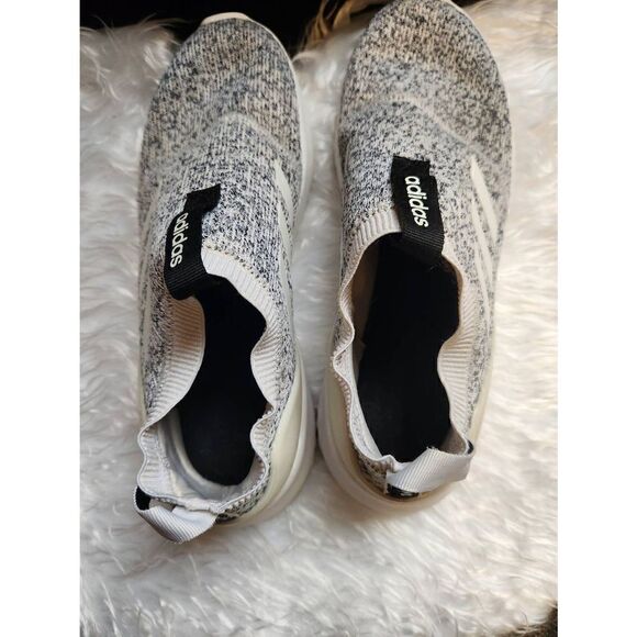 Adidas Womens Ultimafusion Cloudfoam Running Shoes Gray F34592 Marled Slip On 8M - Picture 4 of 9